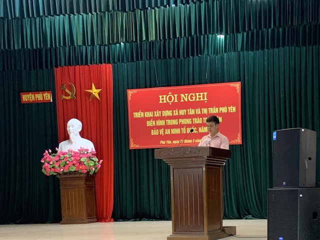 Huyện Phù Yên, tỉnh Sơn La tổ chức hội nghị triển khai về xây dựng xã Huy Tân và thị trấn Phù Yên là xã, thị trấn điển hình về phong trào toàn dân bảo vệ An Ninh Tổ Quốc (ANTQ) 2022 - Ảnh 3.
